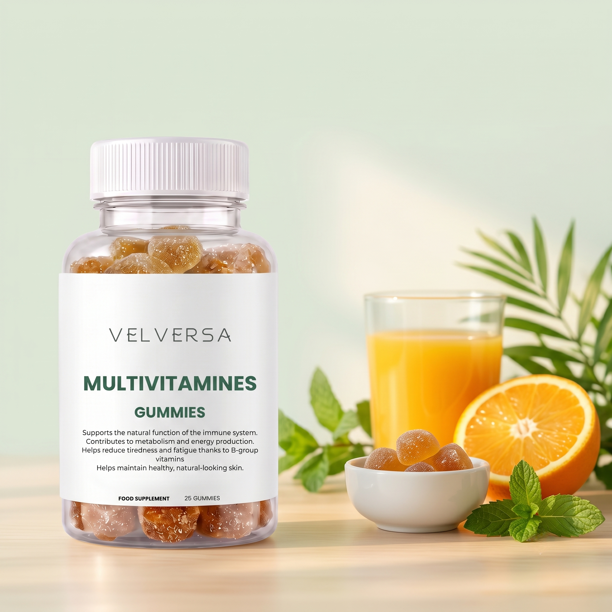 علكات ملتي فيتامين 25 علكة للطاقة والمناعة - Velversa